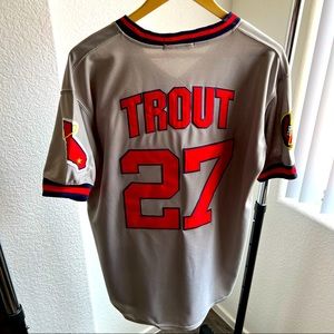 Mitchell & Ness Cooperstown Collection CA Angels Mike Trout Jersey Men's XL